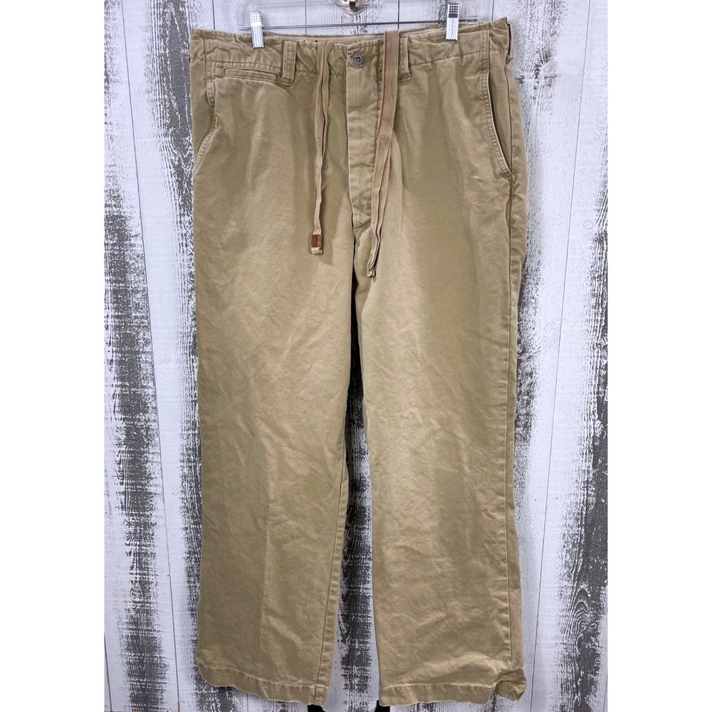 Ezra Fitch Chino Pants Mens 34 Baggy Skater Grunge Utility Gorpcore Button Fly‎